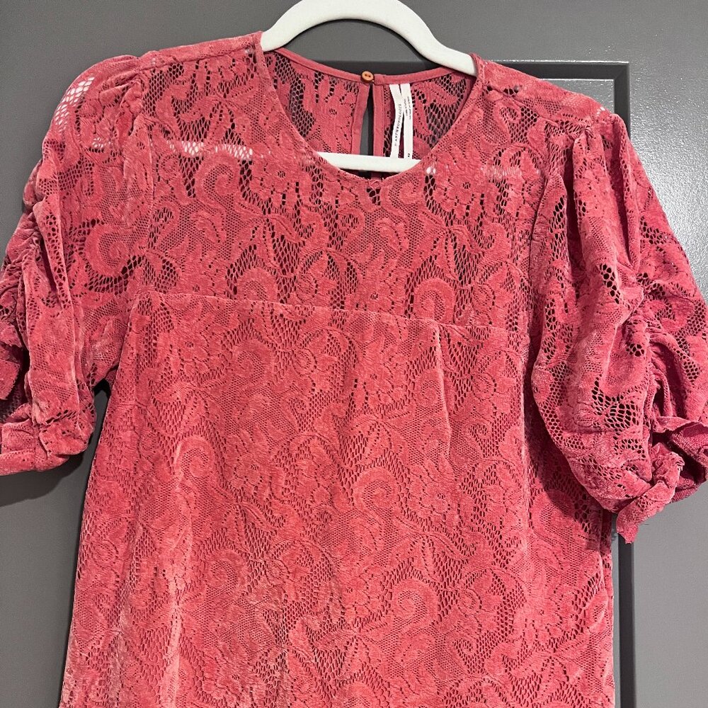 Anthropologie Pink Blouse